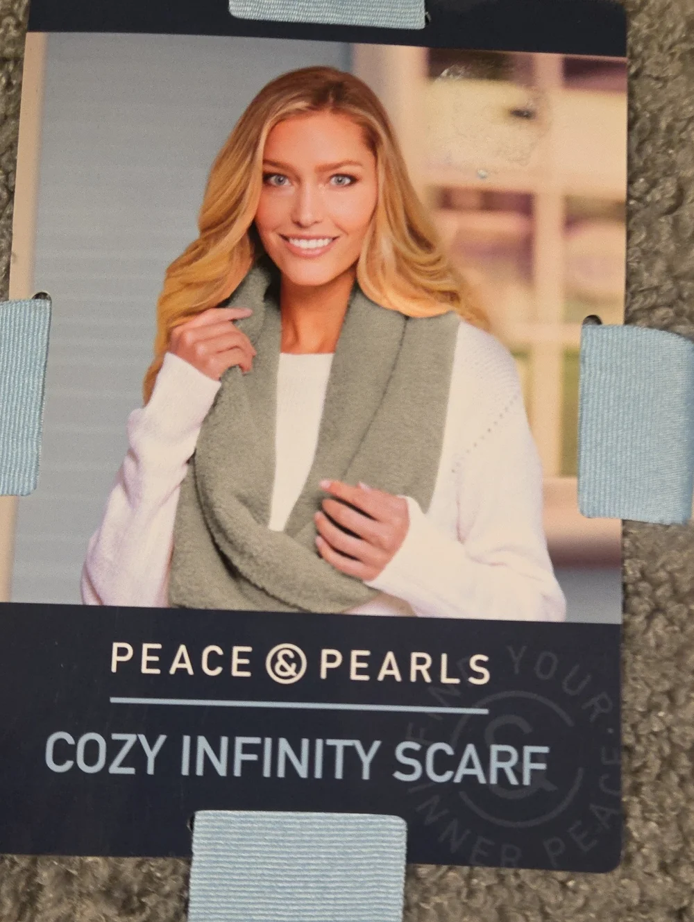 Cozy Infinity Scarf in Light Grey